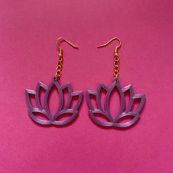 cult.jpg STL file Zen earrings・Model to download and 3D print