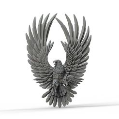 7665765.jpg Archivo STL águila・Objeto imprimible en 3D para descargar