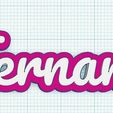 Fernanda.jpg Fancy Schlüsselanhänger Namensschild - Fernanda