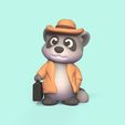 Cod2661-RaccoonCoat-1.jpg 3D file Raccoon Coat・Model to download and 3D print