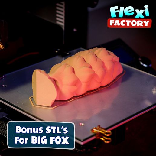 Flexi-Fox-Flexi-Factory-Dan-Sopala-08.jpg Mignon Renard Flexi Print-in-Place avec les versions 3MF et XL incluses !