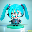 18.png Cute Chibi Hatsune Miku - Vocaloid Anime Figure - for 3D Printing