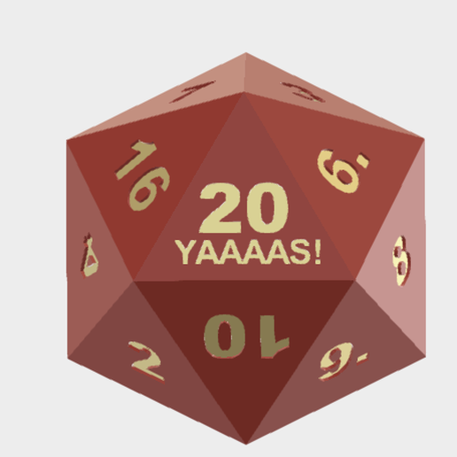 D20-2.png Free STL file Curse D20・Object to download and to 3D print, ToriLeighR