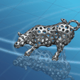 Bull in Voronoi shape-01.png Voronoi Bull