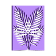PalmLeafFrame_001_white.stl Palm Leaf Frame — Wall Art SVG
