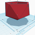 Icosahedron Plant Hanger Tinkercad.png Low Poly Moon Plant Hanger