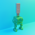 robot1.png USB holder cute robot