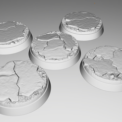 OVW2.png 5x 32mm base with broken marble ground