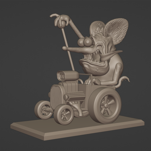 Archivo Stl Rat Fink・plan De Impresión En 3d Para Descargar・cults 3122