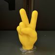 3C50800D-708F-4A7F-AE30-0A3A2F539A07.jpg STL-Datei Emoji Hand - Siegeshand ✌️ Friedenssymbol・3D-Druck-Idee zum Herunterladen