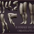 OBJ file Realistic Female Legs ♀️・3D printing model to download・Cults