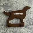 69-red-setter-with-name1.jpg Red Setter dog lead hook