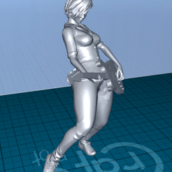 2020-06-22_07-19-48.png Free STL file pretty woman with a guitar・3D print object to download