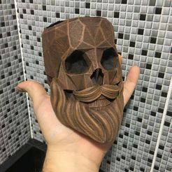photo5129757798899492999.jpg Free STL file barber skull・3D printing idea to download