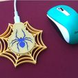 a02f7f4215c23e93449b815aa196be76_preview_featured.jpg Spiderweb 3D printed Qi charger pad