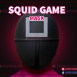 Squid_Game_soldier_mask_3d_print_model_01.jpg Squid Game Soldier Mask - Squid Game Mask for Cosplay - Costume - Toy