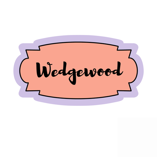 Custom Name Frame Cookie Cutter STL – Personalized Plaque 3D Print File