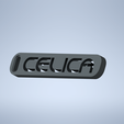celica keyring 2.png Celica logo emblem keychain keyring