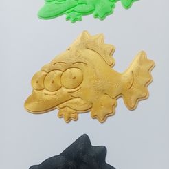 IMG_20230407_112913.jpg STL file Pin Blinky / Three-eyed fish / The simpsons・3D printing idea to download