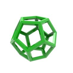 wireframe-dodecahedron-3d-model-obj-3ds-fbx-stl-3dm-sldprt.jpg Fichier STL Dodécaèdre en fil de fer・Idée pour impression 3D à télécharger, 3dsldworks