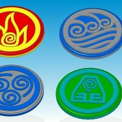 Elements.jpg Free 3D file 4 Elements・3D printing model to download