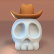 1.png Skull with Hat - Halloween