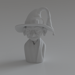 withc.png STL file ScaryWitch・3D printable model to download
