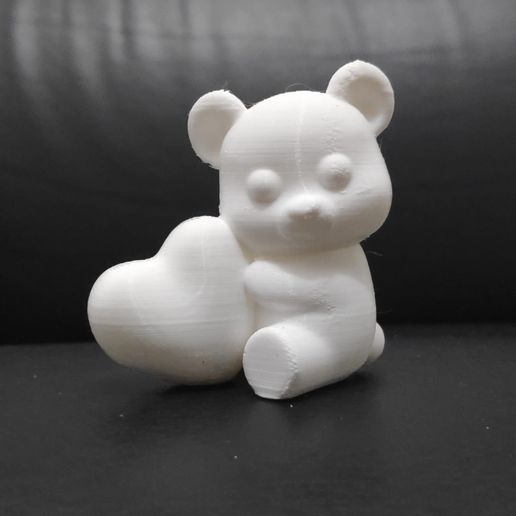 🐻 Bear Hugging Heart・ 3D File for 3D printing・Cults