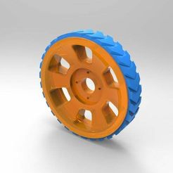 untitled.56.jpg Free STL file Wheel for Printbots (designed for 20g servos)・3D printer model to download