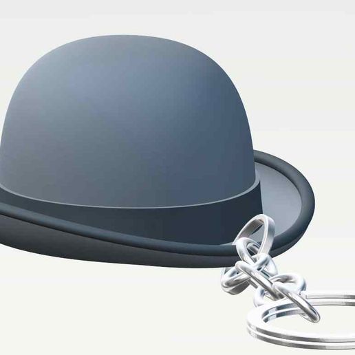 Bowler Hat Key Chain