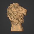 I9.jpg Low Poly Lion Bust