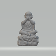 11.png Little Monk 3D print model