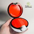 Original-Pokeball-Open-min.png Original Pokeball (5 Versions, Functional/Storage, Print In Place, No Supports Needed))