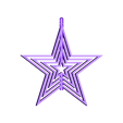 4star_hanging.stl STL-Datei Spinning Christmas Star kostenlos・3D-druckbares Modell zum herunterladen
