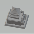 5.png Chinese city gate ancient building pavilions 3D print model