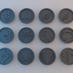 Tokens_30k_5.png Free STL file 30k Tokens - 40mm x 4mm・3D print object to download, alphaflight83