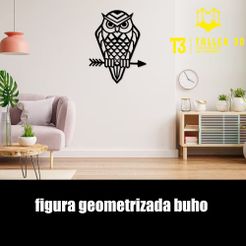 buho-geometrizado.jpg Archivo STL buho geometrizado decoracion・Modelo de impresora 3D para descargar