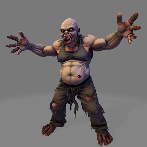 Horror Monster – High-Poly 3D Model for Halloween, Print & Rigging