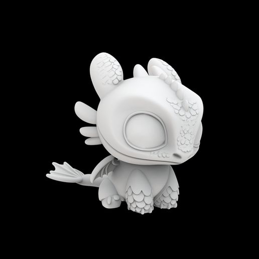 Toothless Dragon 3D Printable Model