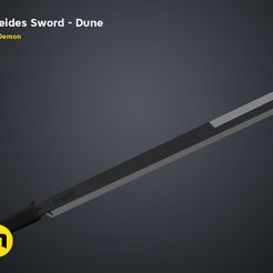 Atreides-Sword-3-0.png 3D-Datei Atreides-Schwert 3 - Dune・3D-druckbare Vorlage zum herunterladen, 3D-mon