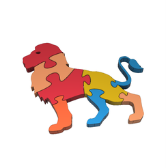 leon-rompecabezas.png Archivo 3D Puzzle león 8 piezas・Modelo para descargar y imprimir en 3D