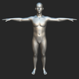 6.png Human Body Base in T-Pose
