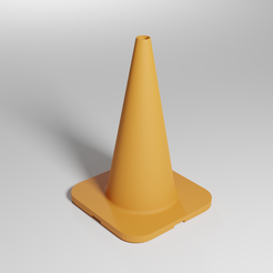 Traffic-Cone-Render-Crop.png Free STL file Traffic Cone・3D printing template to download