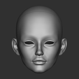 1.png Head (E1) 3D model bjd doll \ Female \ figurines \ articulated doll \ ooak \ 3d print \ character \ face
