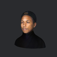 model-1.png Pharrell Williams-bust/head/face ready for 3d printing