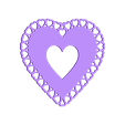 hear_doily.stl Archivo STL gratis Corazón Doily Valentine・Objeto imprimible en 3D para descargar