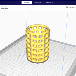 CE3_penc-hold-Ultimaker-Cura-3_16_2023-10_24_32-AM.png STL-Datei Bleistifthalter. Zellulare Vase. kostenlos・3D-Druck-Modell zum herunterladen