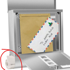 Briefkasten-mit-Zeitungsfach_offen.png Archivo STL Extensión Buzón Periódico Impermeable・Diseño imprimible en 3D para descargar