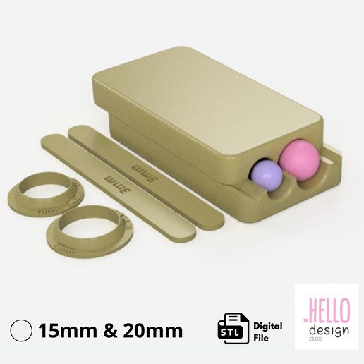 Bead Roller 15mm and 20mm for Polymer clay