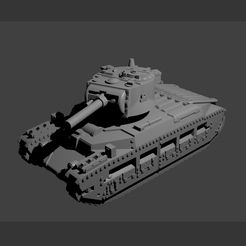 matilda II A12.png STL file ASSAULT SERIES: MATILDA A12 II・3D printing template to download